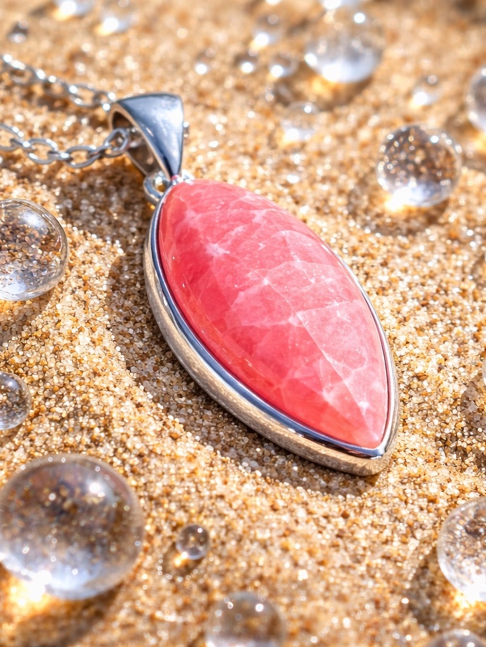 NEW! Rhodochrosite Necklace - Picture 5 of 13